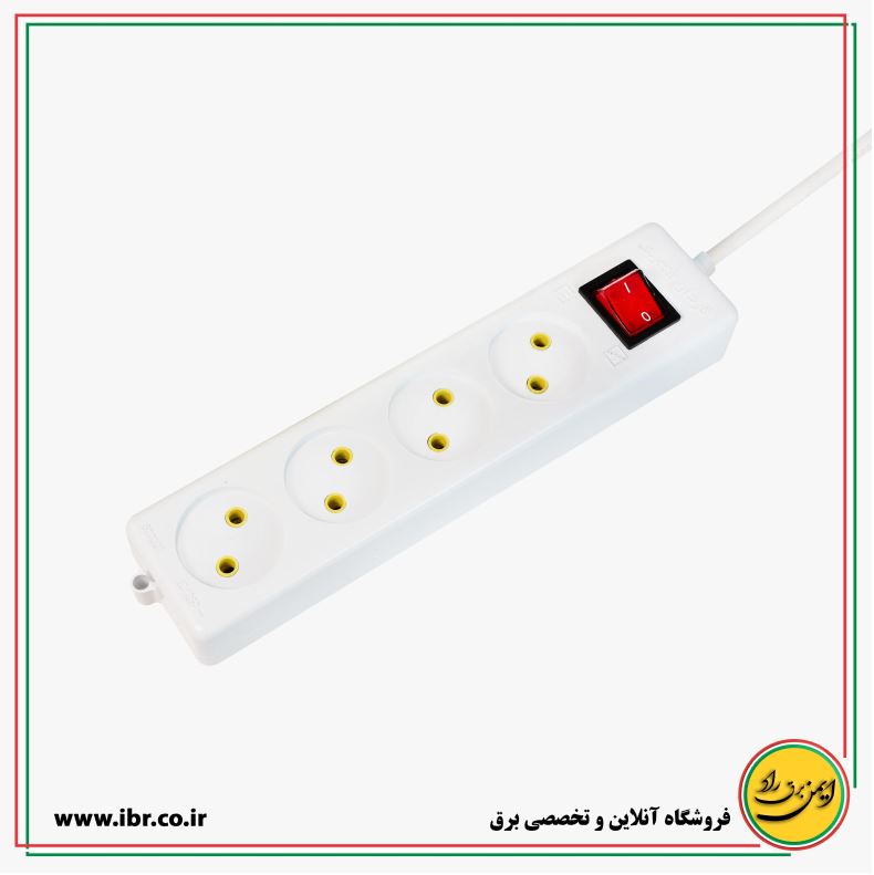 چندراهی 4 خانه بدون ارت هسته پلی آمید